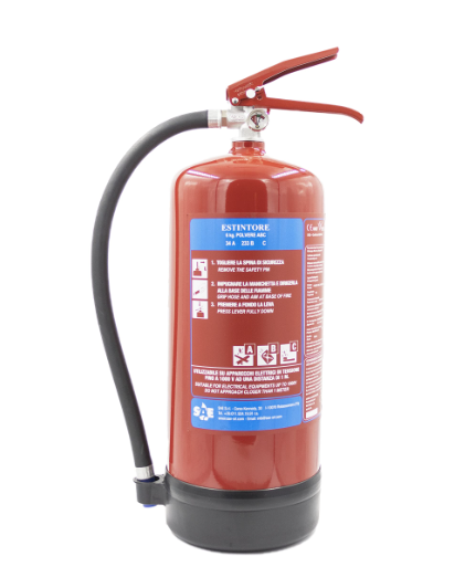 Estintore a polvere 6kg