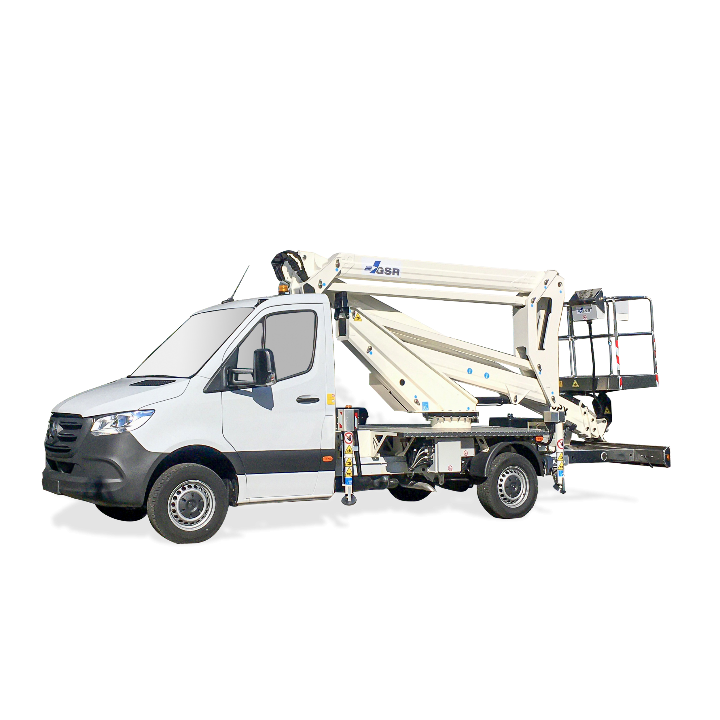 Piattaforma autocarrata con braccio articolato GSR B240PX