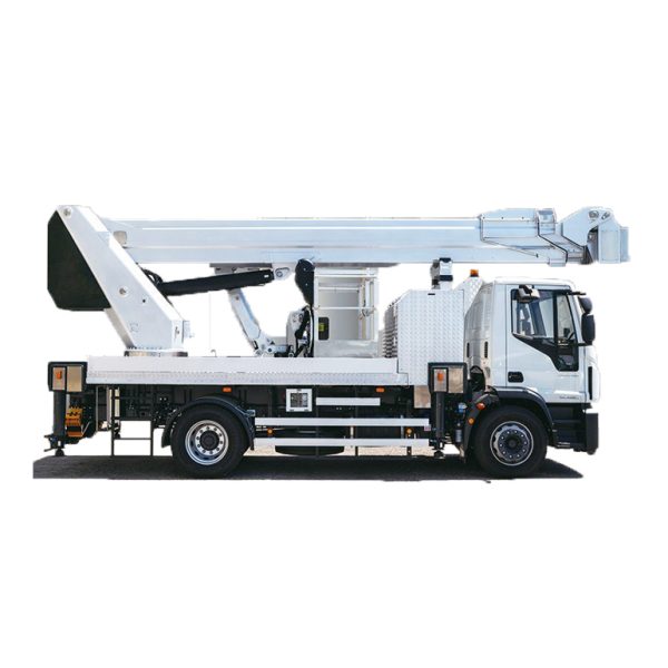 Piattaforma autocarrata con braccio telescopico e jib ISOLI PTJ 350SL